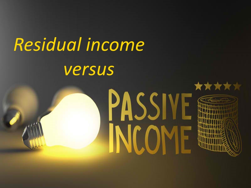 passive income vs residual income